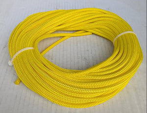 1/4" x 100' Yellow Polyester Double Braid, open box – USARope
