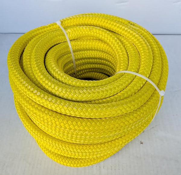 Clearance – 3/4" x 100' Yellow Nylon Double Braid (Open Box)