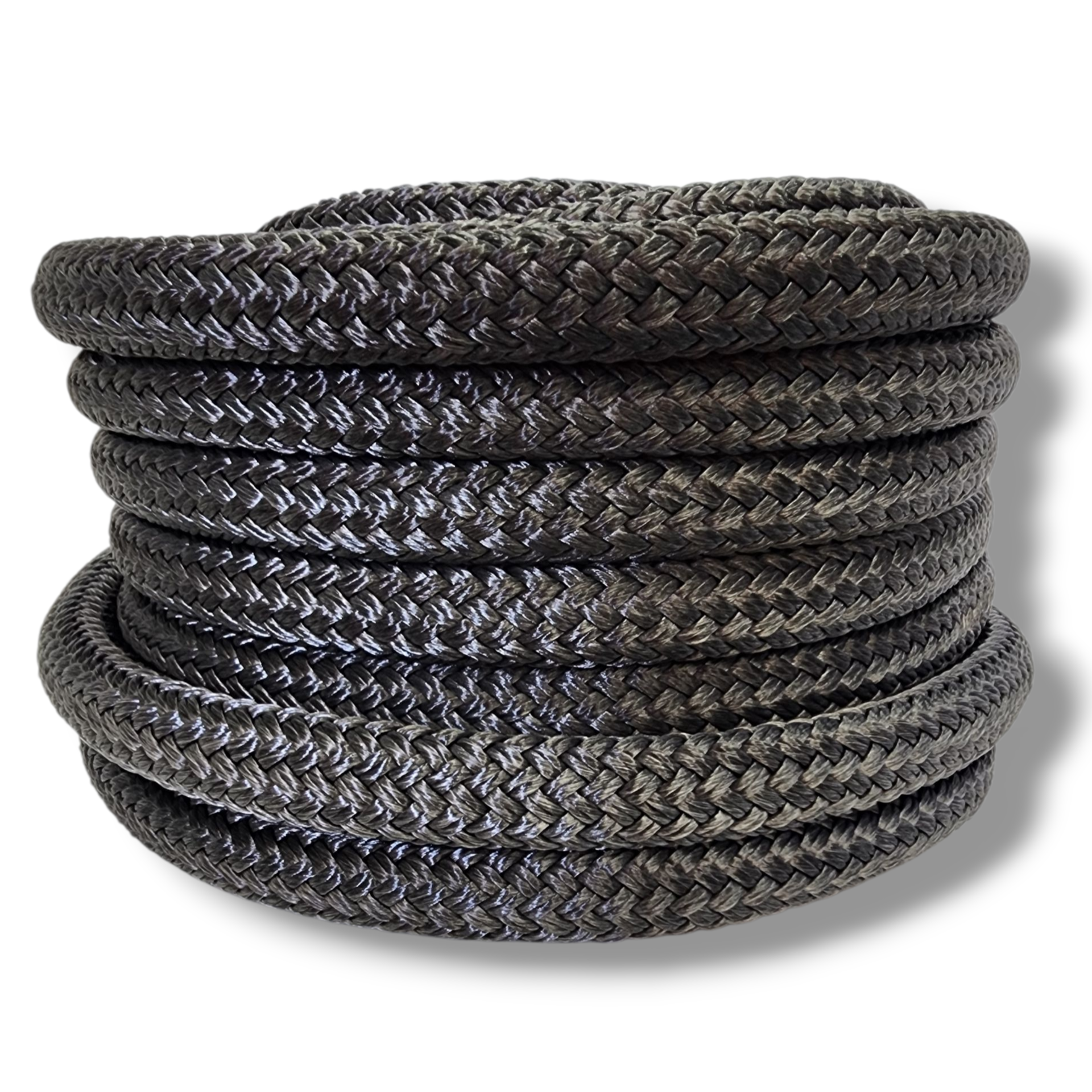 Corde à Cheval Neptune 1/4″ X 75′ – Double Tresse Nylon, Bleu Marine, Usage Équestre