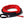 Load image into Gallery viewer, USA Rope red 1/4" UHMWPE synthetic winch rope with black protective sleeve and steel thimble, 9,000 lbs breaking strength.
